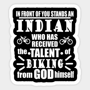 Indian Biking Cycling India Cycling Tour Biking Sticker